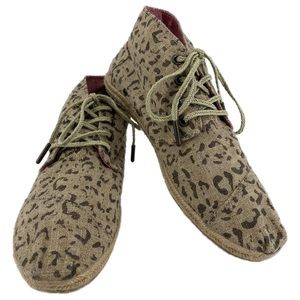 Toms Tan Animal Print Desert Botas Sneakers